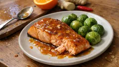 Salmão na frigideira com laranja e gengibre: dourado, suculento e pronto em minutos
