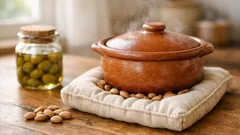 Não deite fora os caroços de azeitona: transforme-os num protector térmico para panelas