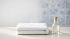 Toalhas ásperas e sem absorção? O truque do vinagre branco que devolve maciez