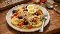 Bacalhoada no forno bem suculenta: camadas simples que saem sempre bem