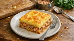 Empadão de atum com puré cremoso: a travessa que sai sempre bem