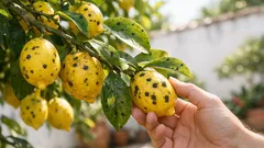 Limoeiro com manchas pretas? Saiba distinguir fumagina de doença nos citrinos