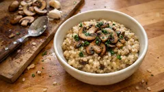 Risoto de cogumelos bem cremoso: o passo a passo simples que resulta sempre