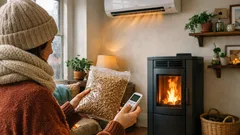 Ar condicionado a aquecer ou salamandra a pellets: o que compensa mais no inverno em Portugal